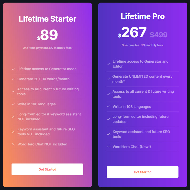 The WordHero limited time offer, this is how I signed up