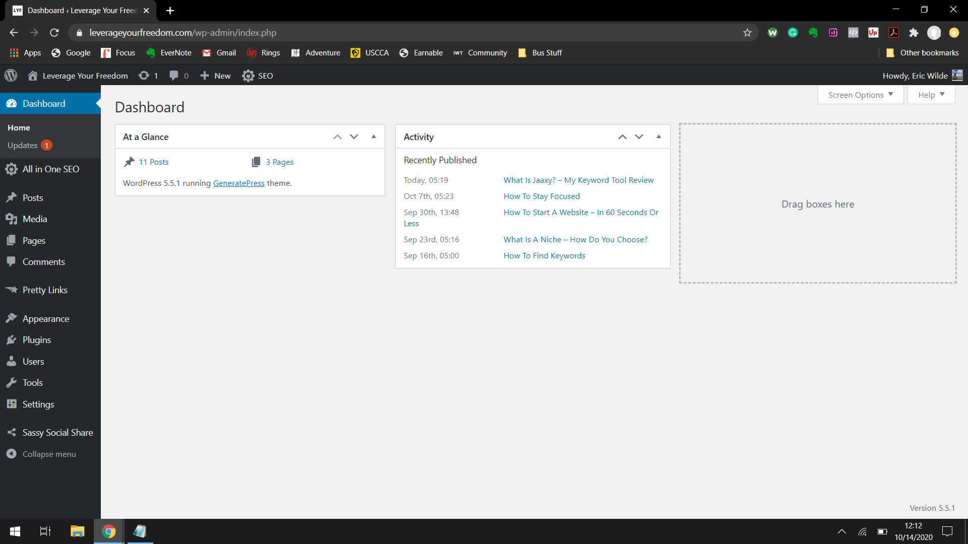 WordPress-Dashboard-Theme-Update