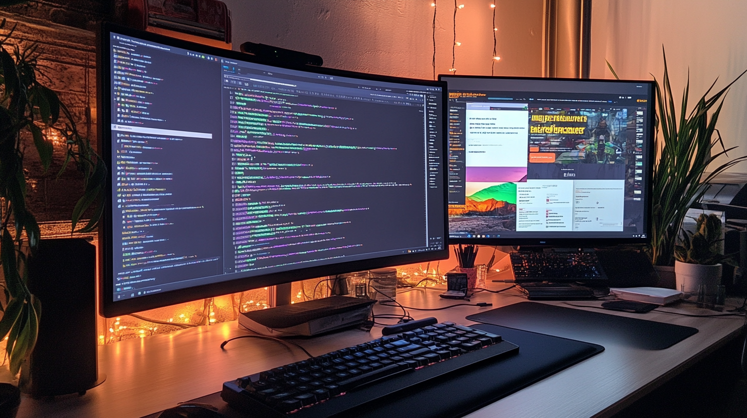 text prompt and web page building